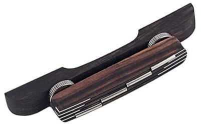 Kisangel Höhenverstellbare Gitarrenbrücke für Mandoline und Gitarre 4-saitig Leicht und Tragbar für Präzise Saitenlage