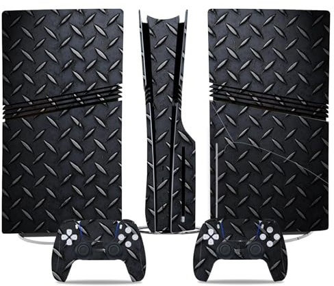 Anti Rayures pour PS5 Pro Skin Disc Edition & pour PS5 Pro Skin Digital Edition Console Et Contrôleur Vinyl Cover Skins Wraps Scratch Resistant Compatible 84442 sans Mousse(Digital Edition)