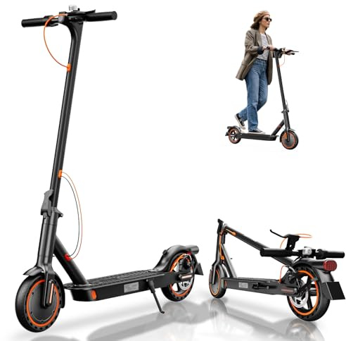 Trottinette Electrique Ultra Legere, Autonomie 35km, 650W,7,8Ah Batterie Lithium,Pneus Solides 8.5'',Trotinette Electrique Adulte Antivol,Pneus Nid d'abeille Increvables,Double Frein,APP