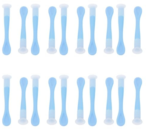 SECFOU 20pcs Blue Contact Lens Remover Suction Device and Inserter Stick Tool, Portable Reusable Lens Applicator for Soft and Hard Contact Lenses, Travel-Friendly Eye Care Accessory
