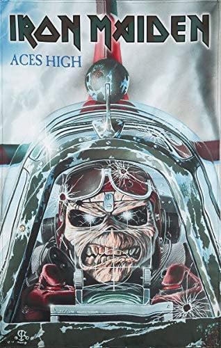 Iron Maiden Aces High Unisex Flag multicolour, 100% polyester,