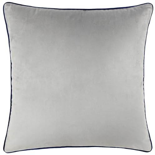 Riva Paoletti - Meridian Inspired Collection | Soft velvet cushion with contrast piping and polyester filling. 55 x 55cm. Ready to style.