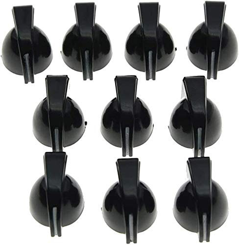 Dopro 10x Mini Guitar AMP Amplifier Knob Effect Pedal Chicken Head Knobs Black