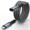 JSAUX USB C Extension Cable 2M, Type C 3.2 Extender Supports 𝟭𝟬𝟬𝙒 PD Fast Charging, 10Gbps Data & 4K@60Hz Video Compatible with Switch 2, iPhone 16/15, MacBook Pro, iPad Pro, XPS, Galaxy S22/S21
