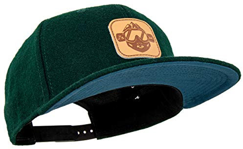 Jumping Bird Baseball Cap Unisex Arlberg • Outdoor Snapback Cap Snowboard • Individuell verstellbar und leicht abwaschbar • Kappe aus Filz Waldgrün