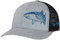 Shark Scuba Diving Trucker Mütze: Herren verstellbarer Snapback zum Angeln, Speerfischen, Dive Outfitters Shark – H. Grau/Schwarz/Marineblau, 6 5/8/ 7 5/8