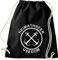 Shirtinstyle Turnbeutel, Heimathafen Usedom Sprüche Spruch, Urlaub See Hafen Strand Familie, Farbe Schwarz