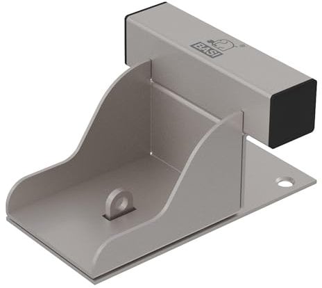 BASI Sécurité supplémentaire pour portail - Sécurité de porte de garage pour un ancrage fixe au sol - Verrouillage de porte de garage en acier - Pour cadenas