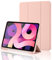 Fundas para iPad 11ª Generación A16 2025 / iPad 10ª Generación 2022 (10.9/11 Pulgadas) con Soporte para lápiz, trípode, activación/Reposo automático, Parte Trasera de TPU Flexible, Oro Rosa