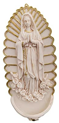 Dickly Religiöse Skulptur Virgen Mary Hanging Statue Collection Holy Crafts Figuren für Bürotisch Bücherregal Ornament Decor