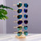 Sonnenbrillenständer, Holz-Sonnenbrillenregal, Brillenständer Schichten Sonnenbrille Rack Brillenhalter-Organizer Aus Holz, Brillenhalter-Organizer Für Den Optikladen Zu Hause(6 Paar)