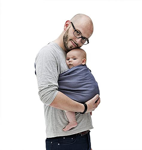 Ring Sling Tragetuch für Babys & Kleinkinder, Farbe:Dunkelblau