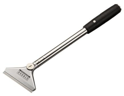 STROXX Tapetenschaber 39cm Länge inkl. Klinge - Wandschaber - Bodenschaber - Farbschaber - Kleberschaber - Tapetenentferner - mit Gummigriff