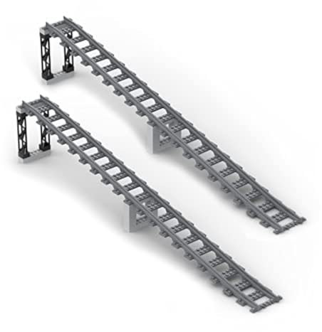 YLtremker Technik City - Set di 2 binari ferroviari compatibili con (set A)