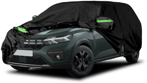 Autoabdeckung Wasserdicht Passend für Dacia Jogger 2021-2024, Atmungsaktiv Vollgarage Autoplane für Regen Sonne Staub Schutz Auto Abdeckplane Abdeckung