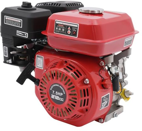 TESUGN Motore a benzina a 4 tempi 7,5 CV, 4000 W, generatore di corrente diesel singolo cilindro, motore a benzina pesante, basso consumo di carburante