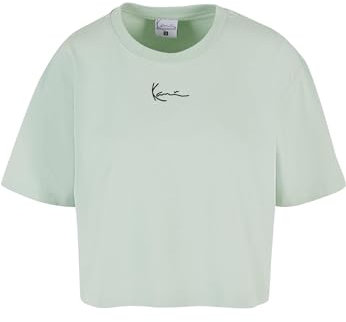 Karl Kani Damen KW-TE051-105-06 Small Signature Essential Crop Tee Light Light Mint, XXS