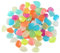 Lot de 200 pierres colorées pour aquarium - Pierres lumineuses dans le noir - Gravier de jardin - Pierres décoratives pour l'extérieur