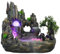 Zimmerbrunnen Tisch Brunnen Wasserfall Springbrunnen Steingarten Zerstäuber Dekoration luftbefeuchter GeschenkRaumdekoration mit Farbwechsel LED Beleuchtung