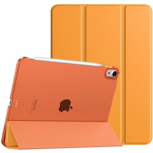 TiMOVO for iPad Air 11 Inch Case (M3/M2-2025/2024), iPad Air 5th Generation 2022/4th Gen 2020 10.9 Inch, Slim Hard Translucent Back Cover, Support Auto Wake/Sleep, Almond Yellow