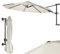 BAKAJI Ombrellone da Parete Giardino Diametro 300cm Palo Staffa Muro Decentrato Chiusura a Leva Sistema Air Vent Arredamento Salvaspazio Esterno Gazebo Piscina Terrazzo Ambienti Esterni (Beige)