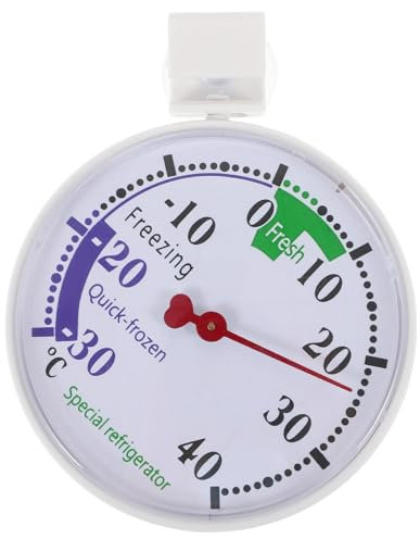 Luxshiny Termómetro De Refrigerador y Congelador Digital Pantalla Lcd Medidor De Temperatura Preciso Para Almacenamiento De Alimentos Casa y Comercio