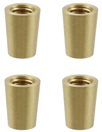 T Tulead 0.79-Inch Brass Cutting Board Feet Chopping Board Feet Mini Cabinet Leg Feet 4PCS for Cutting Board, Mini Table, Mini Sofa