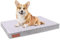 GOBOBE Orthopädisches Hundebett für mittelgroße Hunde, wasserdichtes Hundebett mit abnehmbarem, waschbarem Bezug, Eierkisten-Schaumstoffstütze, Dunkelgrau, 76,2 x 50,8 cm