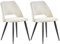 ANVOFONG Esszimmerstühle 2er Set,Küchenstuhl mit Unabhängige Beine,Kordsamt Gepolsterter Stuhl,Beige loungesessel,für Esszimmer,Wohnzimmer,Küche,Schlafzimmer und Empfangsraum