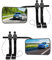 2 Stück Wohnwagenspiegel Universal Zusatzspiegel, Verstellbarer Doppelter Konvexer Abschleppspiegel, Caravanspiegel AnhäNgerspiegel für Wohnmobile Auto Caravan PKW Links + Rechts (Schwarz B)