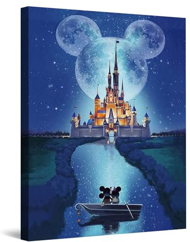 Diamond Painting Kinder Erwachsene mit Rahmen, Diamant Painting Bilder Kinder Anime 5D Diamond-Painting Bastelset für Geschenke und Wandbilder Wohnzimmer (30x40cm)