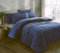 Laam linen Teddy Fleece Duvet Cover with Pillow Case Set Quilt Cover Warm Cozy Thermal Bedding Soft Teddy Bear Duvet (Navy, Double)