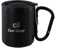 Tasse à café d'extérieur en acier avec poignée mousqueton et couvercle sécurisé pour voyage (220 ml)