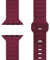 NALIA Pulse Bracelet en Silicone Compatible avec Apple Watch Bracelet iWatch Series Ultra/SE 10 9 8 7 6 5 4 3 2 1, 42/44/45/46/49mm, Texture 3D avec Boucle à Broche, Couleur:Rouge Bordeaux