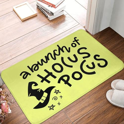 OOAHJEID Fußmatte Badteppich Teppich Hocus Pocus Lustige Halloween Anti-Rutsch-Bodenmatte Kissen Teppich