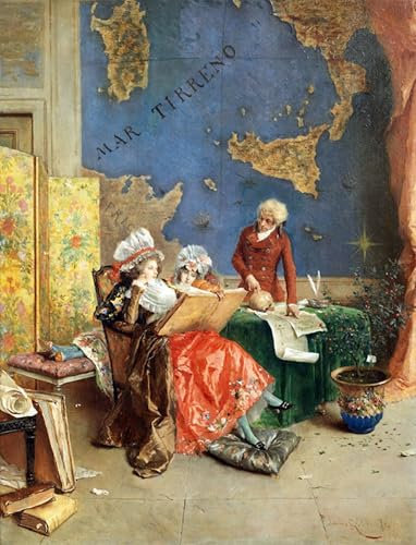 ZHAOSHAN Vintage Wanddekorationen Gemalde Wand-Kunst Bild Der phrenologe von lucius rossi Wandbilder Drucke Poster für Office Home Decor 60x90cm