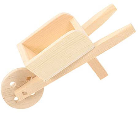 TOYANDONA Miniature Brouette pour - Décoration De Maison Modèle De Jardin Et Accessoire De Collection