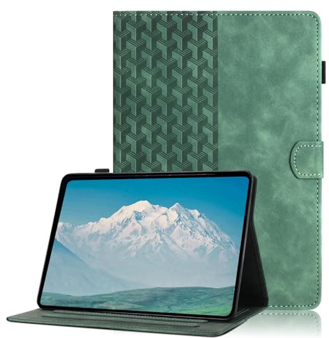 Custodia per iPad Pro 11 Pollici 2022/2021/2020/2018 4th/3rd/2nd/1st Gen./ iPad Air 11 M3/M2 2025/2024 iPad Air 5/4 10.9''2022/2020 Case in Pelle PU Tablet Multi-Angli Supporto Cover Protettiva,Verde