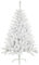 SOLAGUA NAVIDAD Künstlicher Weihnachtsbaum, Lametta-Blatt-Tanne 120–210cm Bäume mit Metallunterstützung (Glänzend Weiß, 150cm 293Tips)