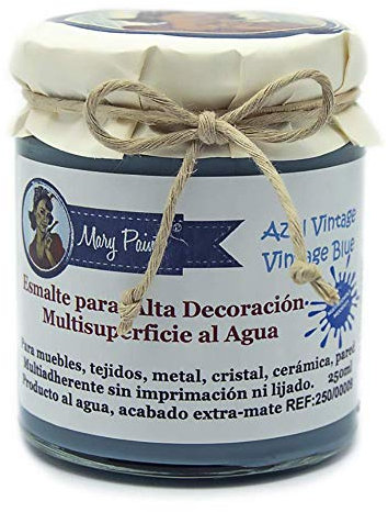 Pintura Multisuperficie al agua Mate efecto Chalk 250 (Azul Vintage)