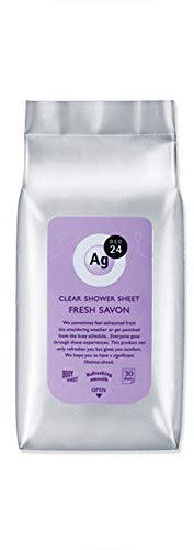Ag Deo 24 Clear Shower Sheet 40 pcs - Fresh Savon (Green Tea Set)