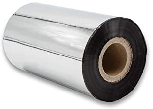 vhbw Thermotransfer-Band kompatibel mit Valentin Vario 104/8, 107/12, II-Serie, Pica, Solo Drucker Etikettendrucker, Wischfest, 110 mm x 300 m, Wachs-Plus Schwarz