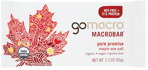 GoMacro MacroBar Organic Vegan Protein Bars - Maple Sea Salt