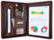 Leathario Leather Folder Business Conference A4 Portfolio Folder Padfolio Noted Case for Work School
