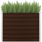 vidaXL Jardinière Surélevée Pot à Fleurs Cache-Pot Pot à Plante Bac à Plante Véranda Jardin Balcon Patio Terrasse Cour Extérieur 100x100x77 cm Acier