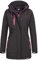 Rock Creek Damen Softshell Jacke Mantel Outdoor-Mantel Damenmantel Softshellmantel Winterjacke Wasserabweisend Kapuze Übergang D-423 Schwarz S