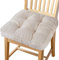 Big Ant Sitzkissen Stuhlkissen Weiche 100% Baumwolle Stuhl Kissen Auto Sitzkissen Sitzauflage Passt für Alle Sitze Stühlen zu Hause im Büro/Auto/Garten(Beige 1 Stück)