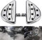 KATUR Repose-Pied PéDale Moto CNC en Aluminium Argent PéDale De Frein PéDale De Commande Au Pied Repose-Pieds Couverture Passager Plancher pour Harley Sportster 883 1200 Touring Dyna Softail