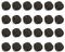 24 Stück Dekorative Rattankugeln Aus Korbgeflecht, Für Vasenfüller, Raumduftzubehör, Haustierspielzeug (Durchmesser 3 cm, Kaffee Braun)