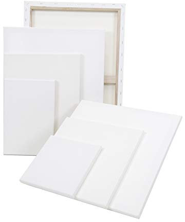 Paintersisters® 20er-Set Keilrahmen - Größe 40 x 60 cm - 320g/m² hochwertige Baumwolle, Leinwand zum Malen, Malgrund, bespannt für Acryl, Aquarell und Ölfarben